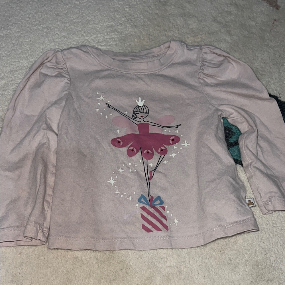 GAP Pink Ballerina Long Sleeve Tee